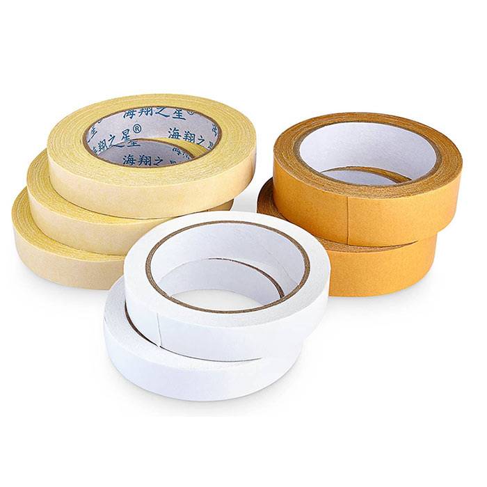 Fabric Tape Double Sided Carpet Tape Heavy Duty for Hardwood Floors 1 Roll Filament Adhesive Tape Double Sided Rug Tape for Area Rugs on Carpet Double