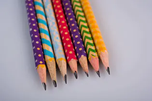 DIY Washi-tape Pencils