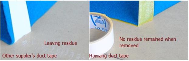 Double sided exhibition duct tape no residue