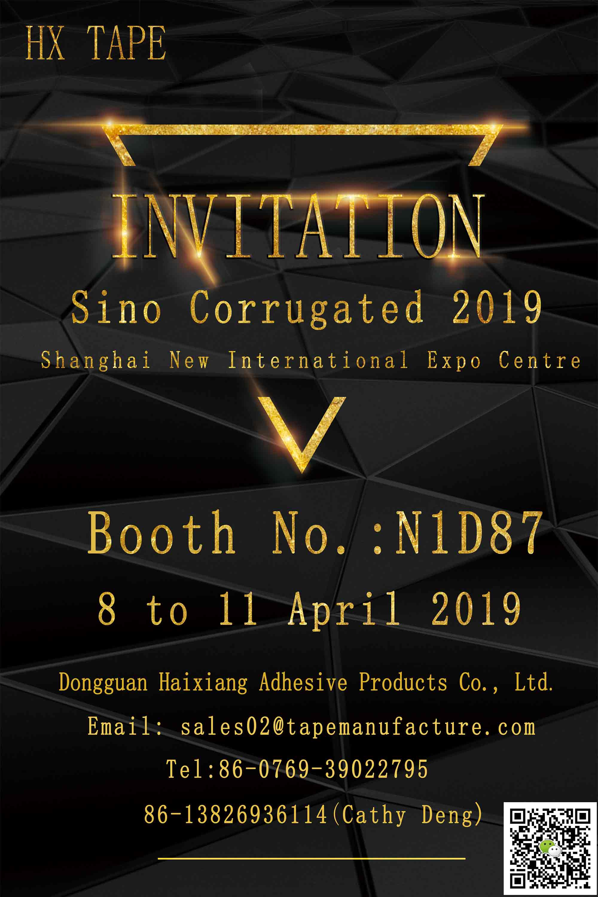 Invitation of sino corrugated 2019 