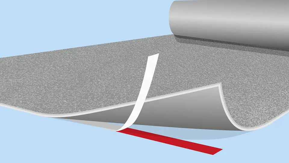 Efficient fixation of ground materials with double-sided tape