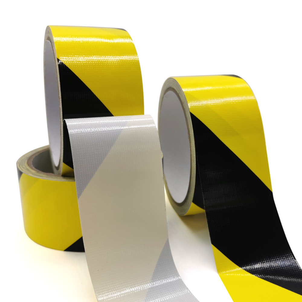 50mm x 45M BLACK/YELLOW Re-usable Woven Barrier Warning Tape 