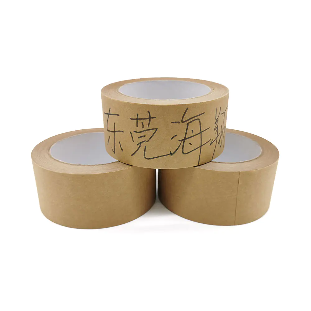 Eco- Friendly Writable Kraft Paper Tape Self Adhesive Tape For Mark Sealing