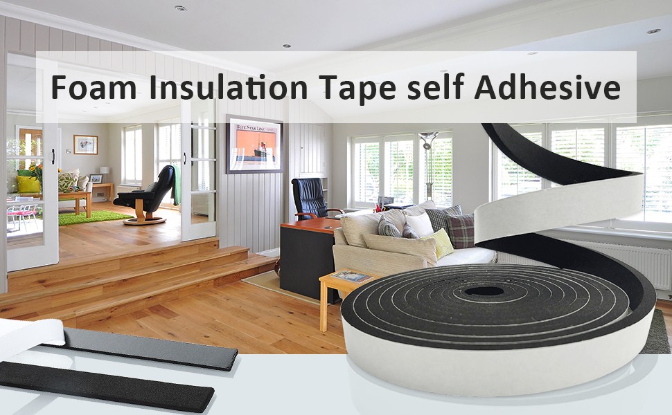 Self adhesive foam insulation tape