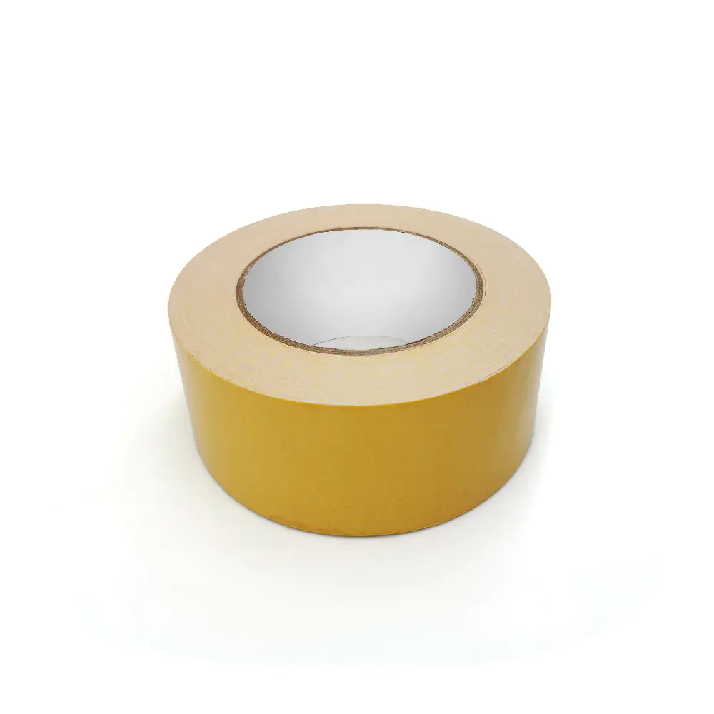 White double sided tape with fabric backing for carpet laying