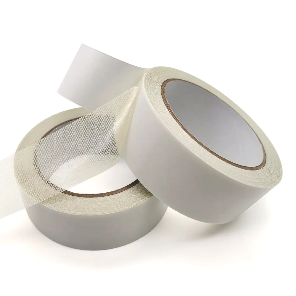 Double-sided fabric tape for temporary fixing carpet on rough exhibition floors