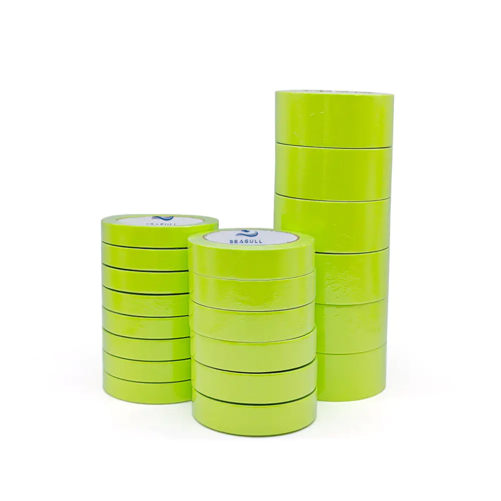 Golden band washi painter's frog tape automotive green crepe paper masking tape for car painting