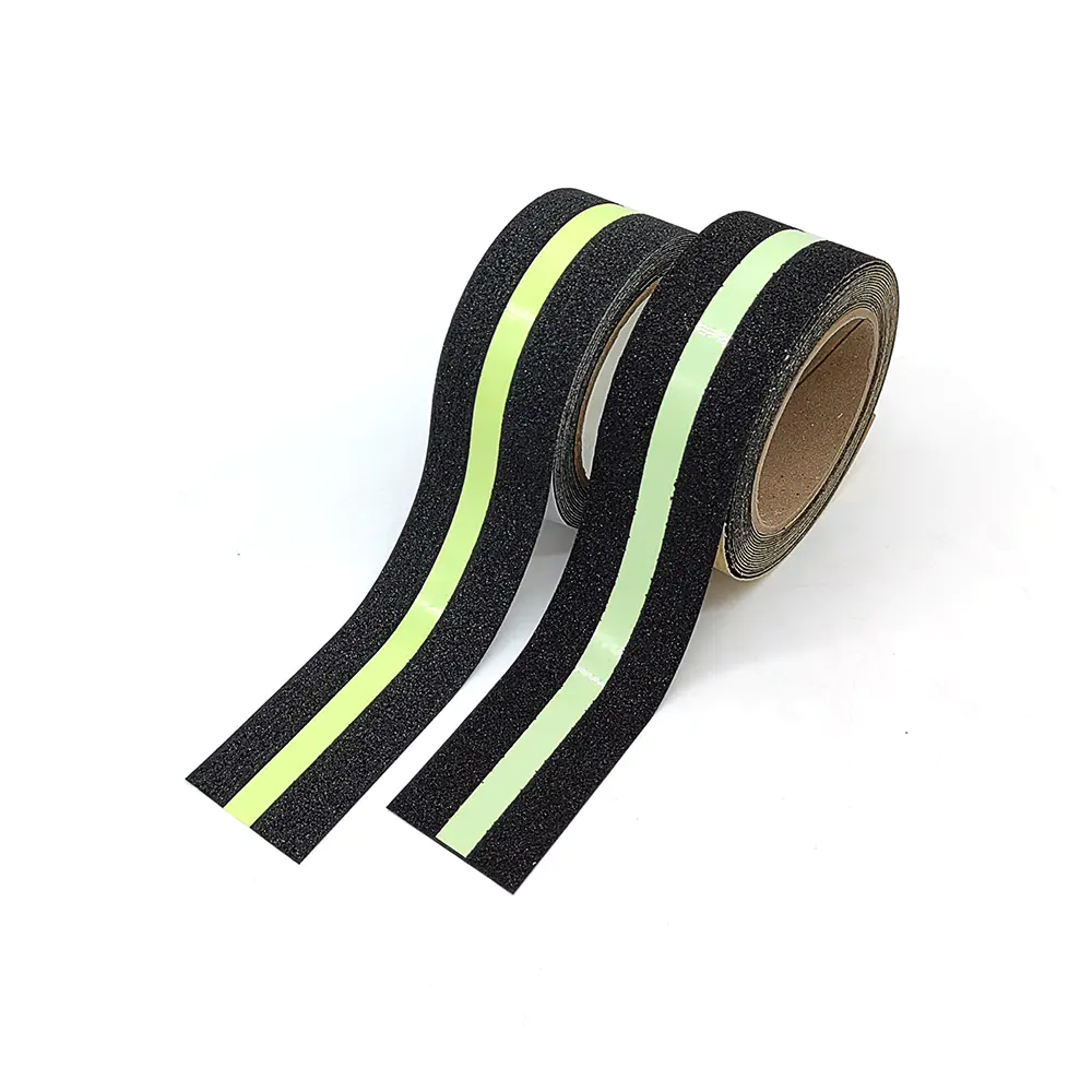 Glow in the Dark Luminous Anti Slip Tape Black Waterproof Durable Non Skid Adhesive Strip Grip Tape for Stairs