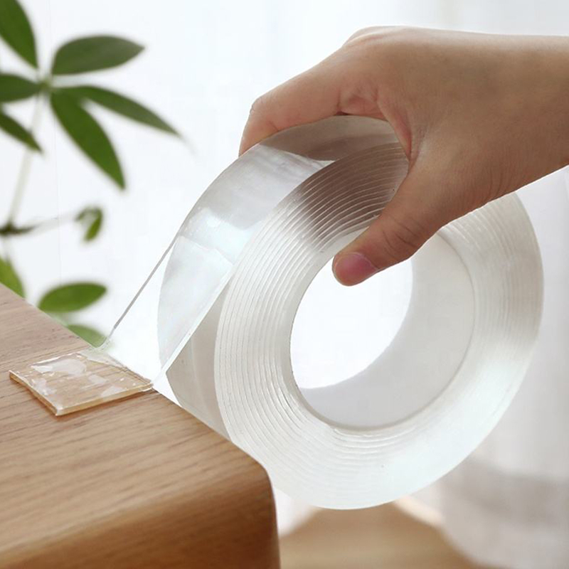 Heavy Duty Removable PU Nano Tape Double Sided Traceless Washable Invisible Gel No Trace Tape