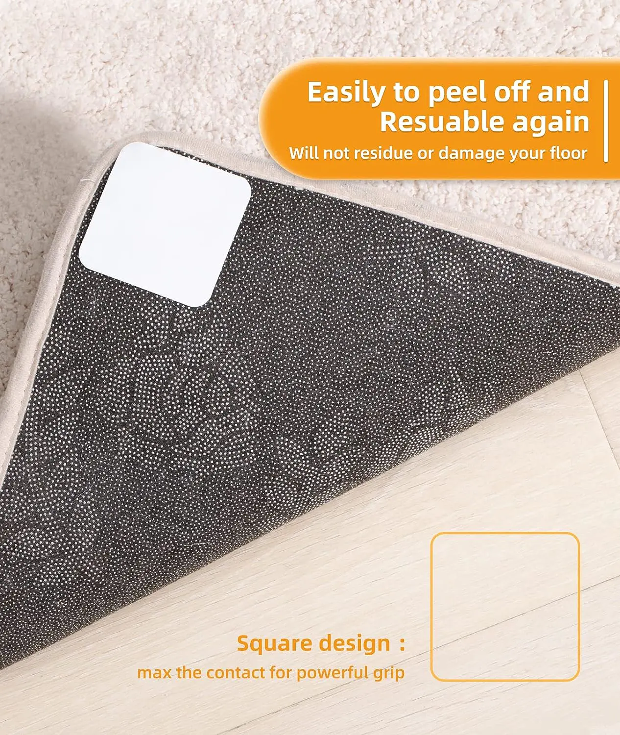 Rug Carpet Mat Pads Non Slip Anti Slip Gripper Double Sided Removable Non Slip Grips Carpet Floor Stickers