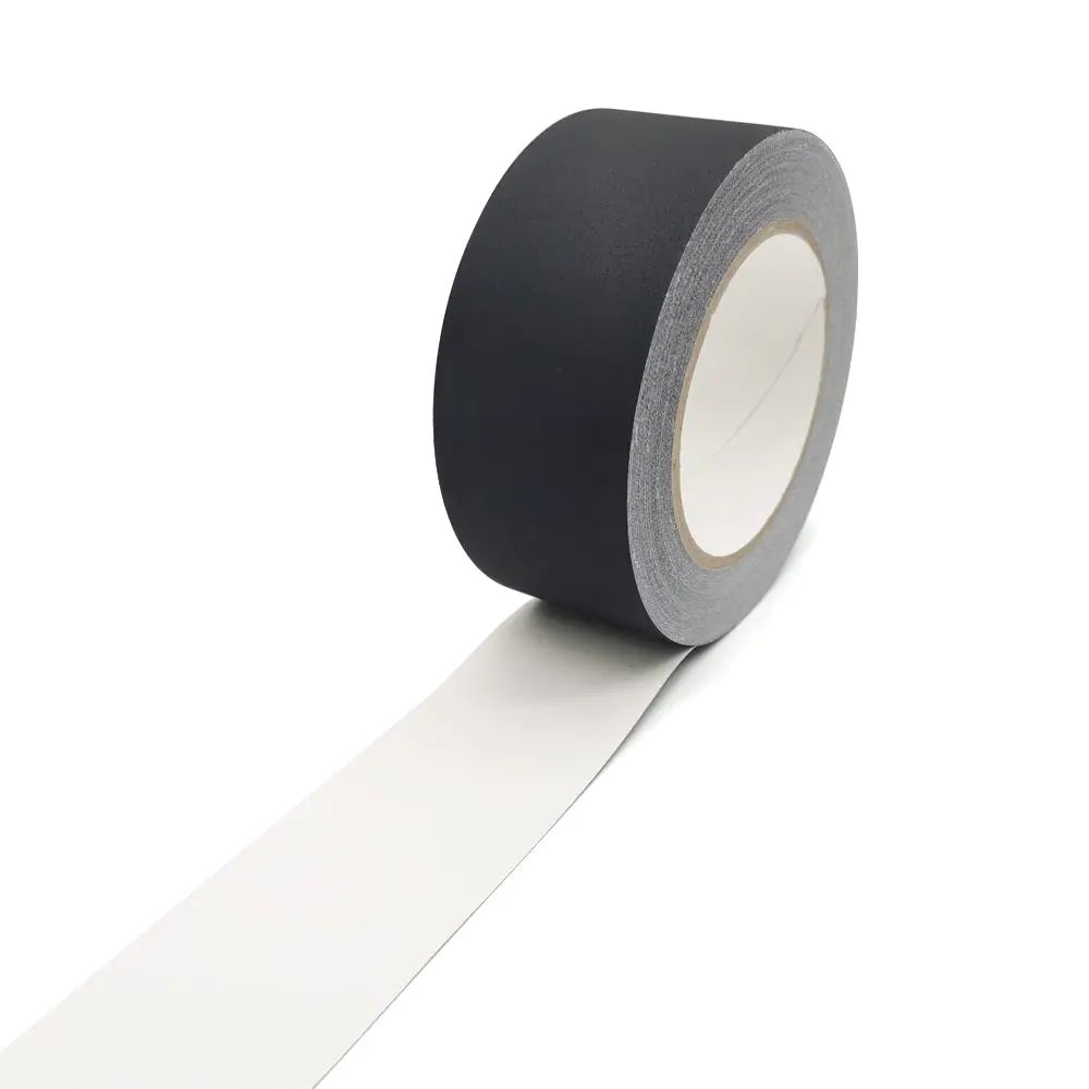 Custom professional pro gaff tape strong adhesive no residue matte cloth heavy duty black gaffer tape