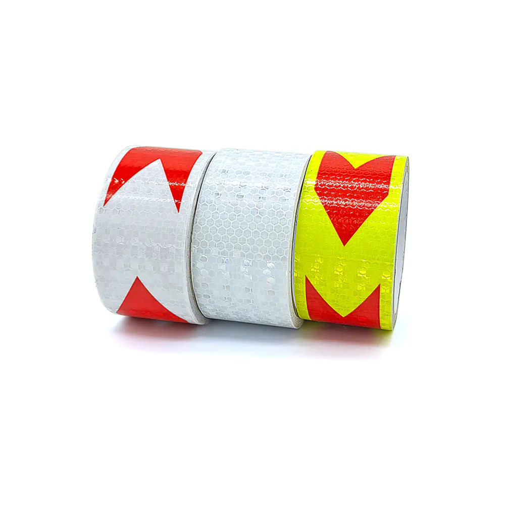 High Intensity Reflective Webbing Straps Polyester Fluorescent Warning Reflective Safety Tape for Trailer Cars Trucks