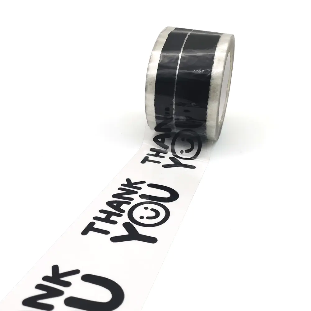 Personalised custom logo printed opp seal package tapes transparent clear brown bopp packing adhesive tape for carton sealing