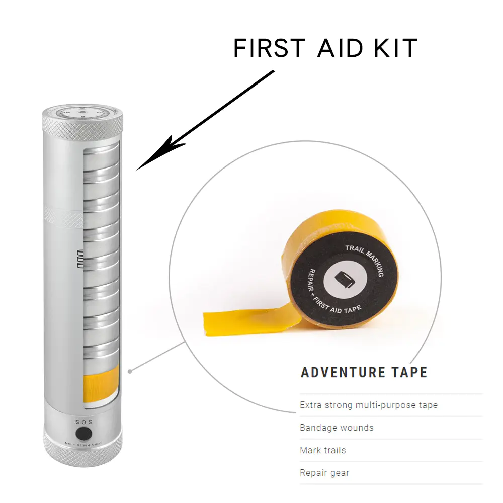 Survival first aid kit repair duct tape mini waterproof easy-to-carry small cloth duct tape for adventure mark trails