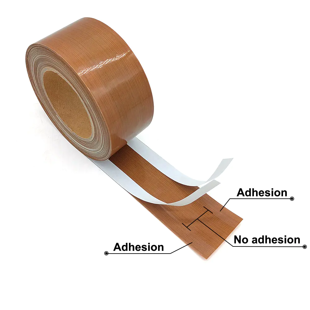 0.13mm PTFE tape high temperature resist self-adhesive fiberglass adhesive teflonning tape with release paper