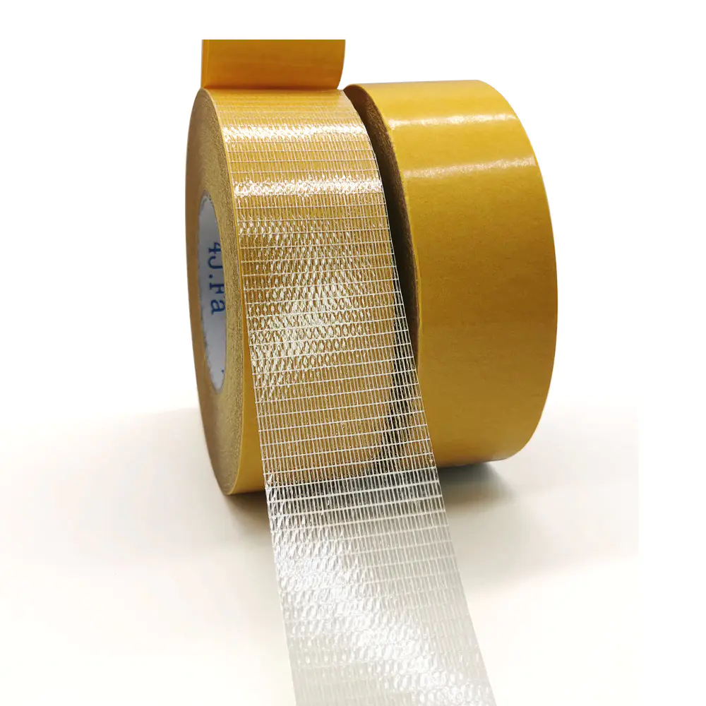 High viscosity fiber mesh tape double sided fiberglass filament glass grid adhesive tape