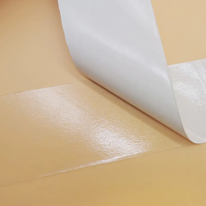 Nonwoven hot melt self adhesive paper roll thin industrial double sided tissue tape ﻿