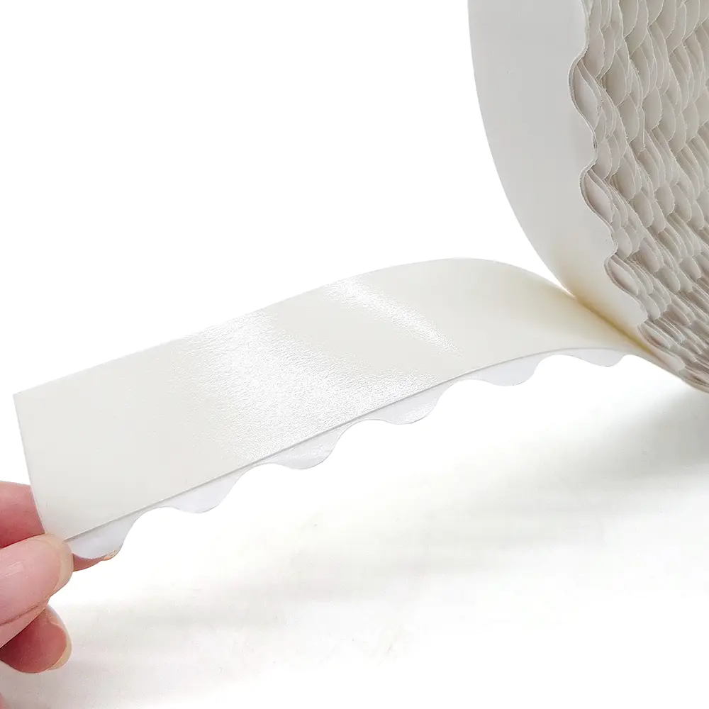 Zipper carton adhesive tape custom zipper carton double-sided adhesive wavy lace double-sided tape